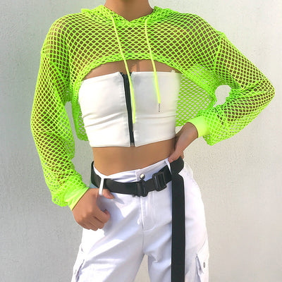 Blusa Transpirable con Encaje Calado y Protección Solar para Mujer - Image 19