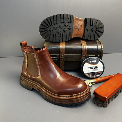 Botas Martin de Cuero Genuino Estilo Retro para Hombre - Image 7