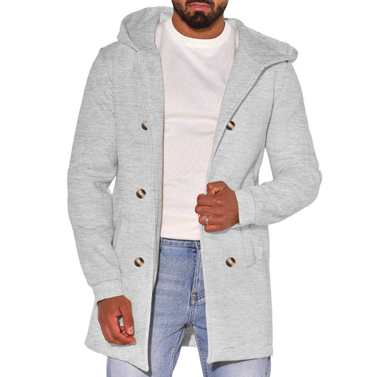 Abrigo de Lana Tipo Trench para Hombre - Image 32
