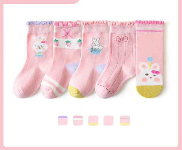 Calcetines de Algodón para Niños y Niñas - Colores Lisos Escolares