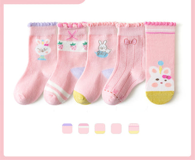 Calcetines de Algodón para Niños y Niñas - Colores Lisos Escolares