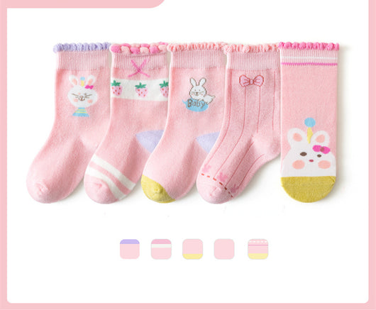 Calcetines de Algodón para Niños y Niñas - Colores Lisos Escolares