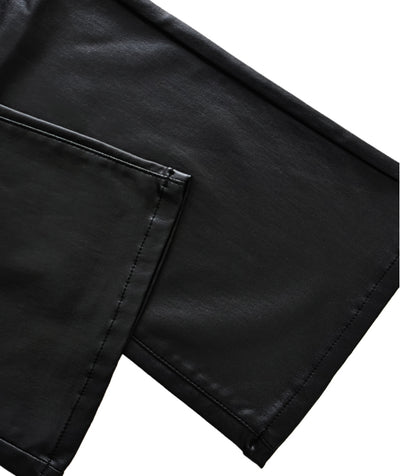 Pantalones de Cuero para Mujer Madura - Elegancia Versátil para Otoño e Invierno - Image 8