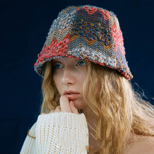 Gorro Tejido Jacquard en Lana para Mujer - Image 8
