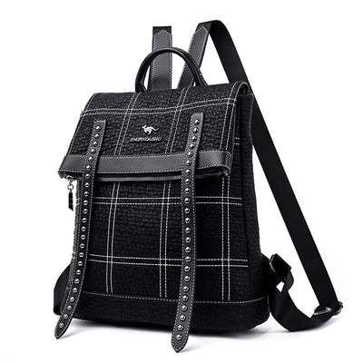 Mochila de Cuero para Mujer - Diseño Versátil de Asa Simple y Doble - Image 9