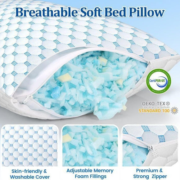 Almohada de Espuma Viscoelástica con Memoria Rebound