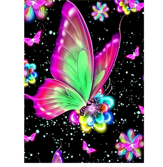 Cuadro Decorativo Mariposa Abstracta - Arte Moderno para el Hogar