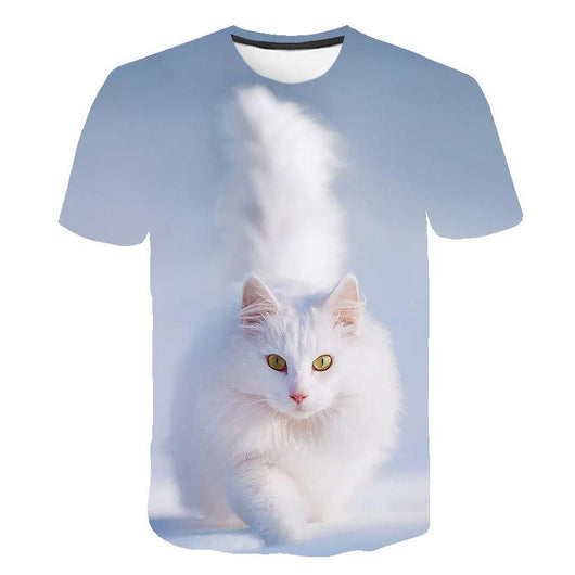 Playera de Verano para Niños Estampado Gatito Coreano - Image 51