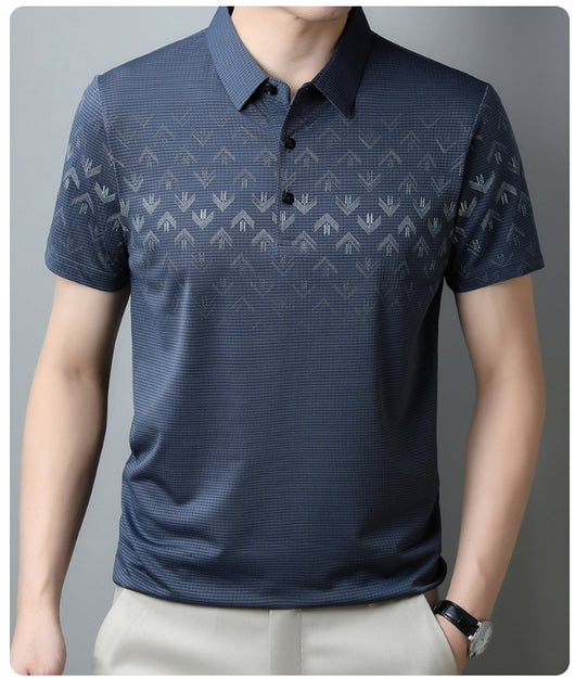 Polo Ejecutivo Ice Silk Manga Corta para Hombre - Secado Rápido y Estilo Business Casual - Image 13