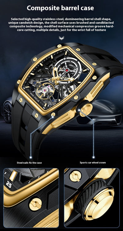 Reloj Automático de Acero Inoxidable con Caja Hueca para Hombre - Image 28