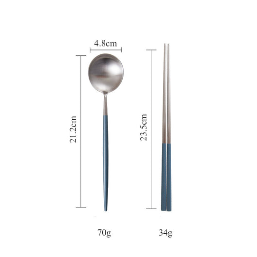 Juego de Cubiertos Premium Acero Inoxidable 304 Azul Cielo - Tenedores y Cucharas Elegantes - Image 29
