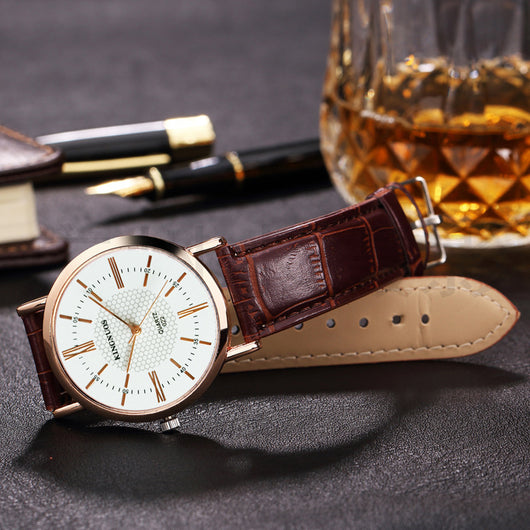 Reloj Pulsera Pareja Oro Rosa con Números Romanos - Diseño Elegante Unisex - Image 8