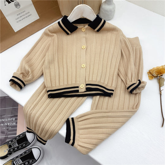 Conjunto de Dos Piezas Tejido para Niña - Suéter Infantil Elegante - Image 11
