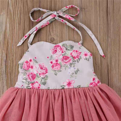 Vestido Princesa con Tirantes y Estampado Floral - Image 3