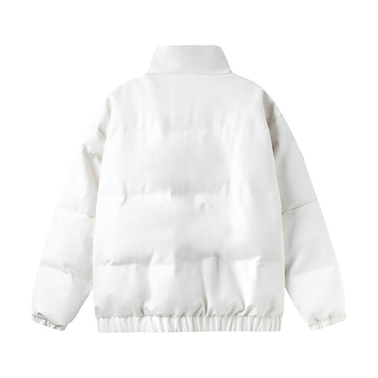 Abrigo PU Acolchado con Cuello Alto para Invierno - Image 2
