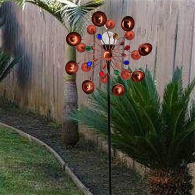Adorno Metálico de Jardín con Enchufe para Exterior