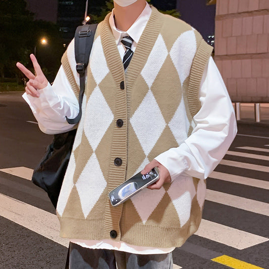 Chaleco de Lana V-Escote para Hombre - Comodidad Otoño e Invierno - Image 2