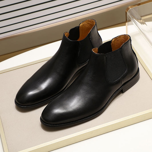 Zapatos Casuales de Cuero Genuino con Estribo para Hombre