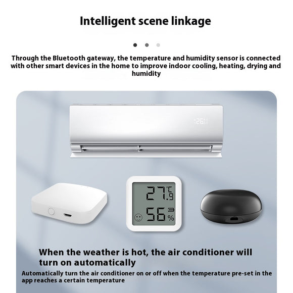 Medidor Inteligente de Temperatura y Humedad Bluetooth Mini