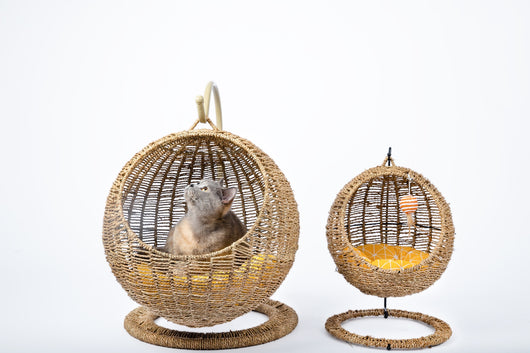 Cama Colgante Tejida para Gatos - Canasta Aérea Descanso - Image 11