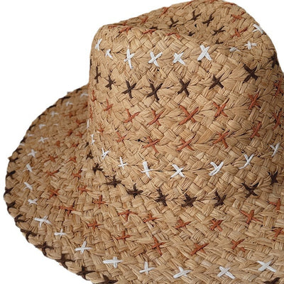 Sombrero Vaquero Retro de Paja con Estilo Occidental Auténtico - Image 5