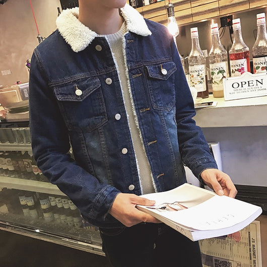 Abrigo Denim Forrado en Fleece para Hombre - Edición Invierno - Image 8