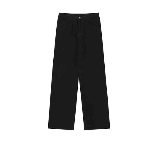 Pantalones Vaqueros Rectos Desgastados Hombre - Corte Relajado Estilo Vintage