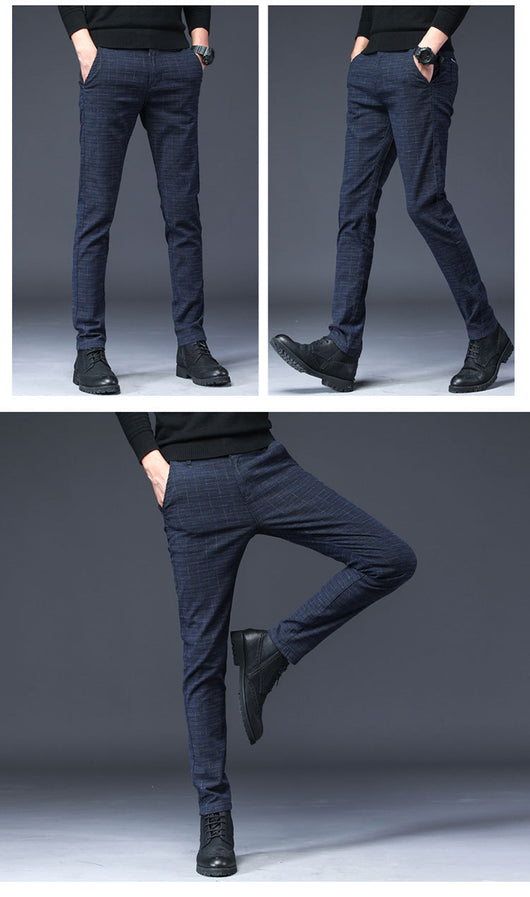 Pantalones Casuales Hombre Slim Fit Microelásticos Estilo Coreano - Image 6