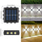Luminária Solar de Parede Luz Branca 12LED