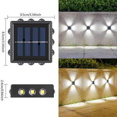 Lámpara Solar de Pared Espejo Convexo para Exterior - Iluminación de Jardín y Villa - Image 8