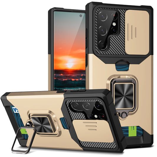 Funda Protectora con Ranura para Tarjeta y Ventana Deslizable - Image 2