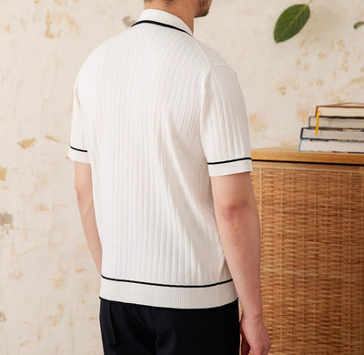 Polo Elástico Slim Fit Cuello Solapa Manga Corta - Image 3