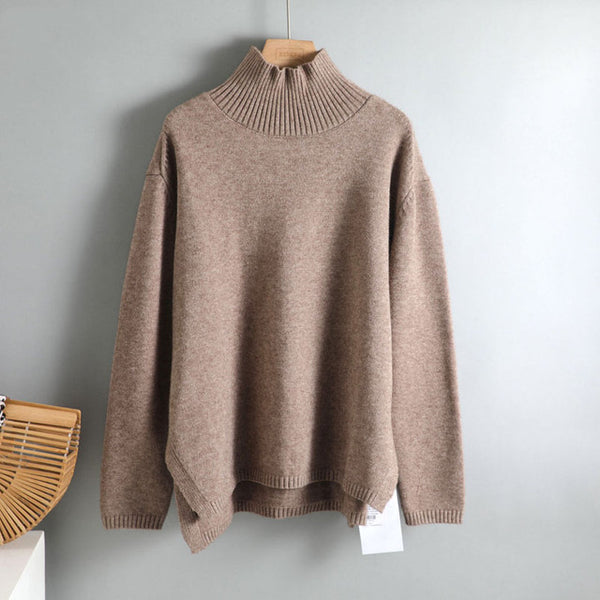 Suéter Oversize Básico para Otoño e Invierno