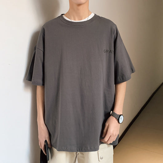 Camiseta Holgada Estilo Hong Kong para Parejas - Manga Corta Unisex - Image 12