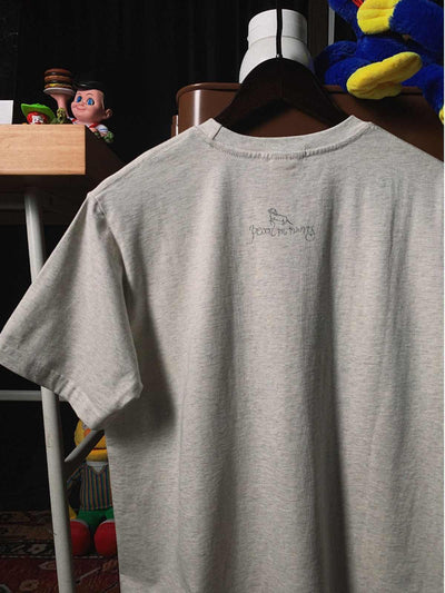 Camiseta Casual Gris Perro Salchicha Diseño Neutro Americana - Image 4