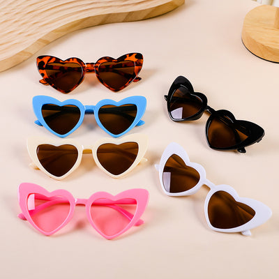 Gafas de Sol Infantiles Corazón Melocotón con Protección UV
