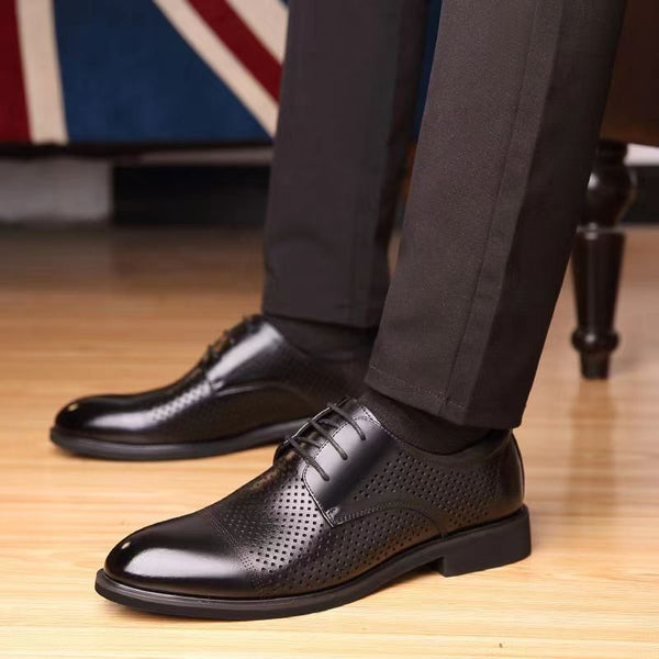 Zapatos de Cuero Casual Ejecutivos con Plantilla Elevadora