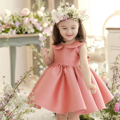 Vestido Esponjoso de Verano Estilo Occidental para Bebé - Diseño Floral Cumpleaños - Image 4