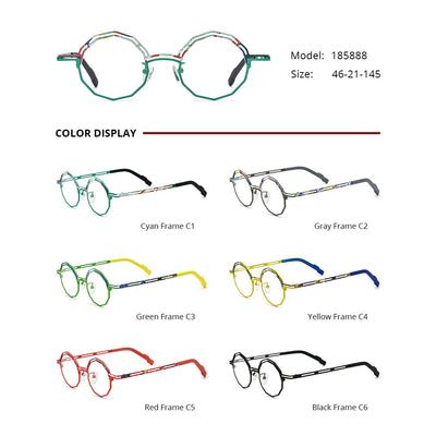Armazón de Gafas Multimaterial Ultraligero en Titanio Puro para Miopía - Image 2