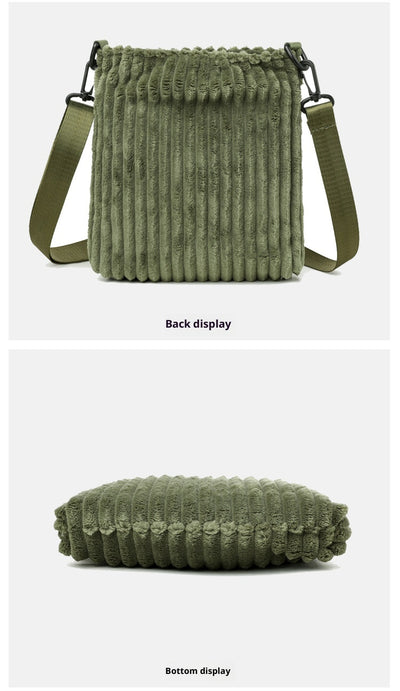 Bolsa Mensajero de Pana para Mujer - Estilo Casual y Funcional - Image 17