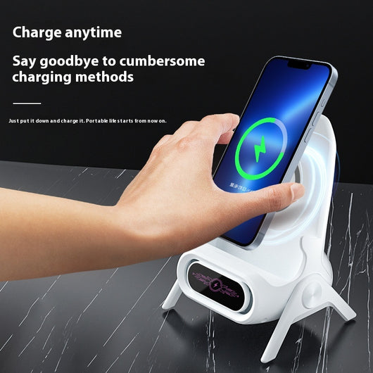 Cargador Inalámbrico con Amplificador de Sonido y Carga Automática - Image 2