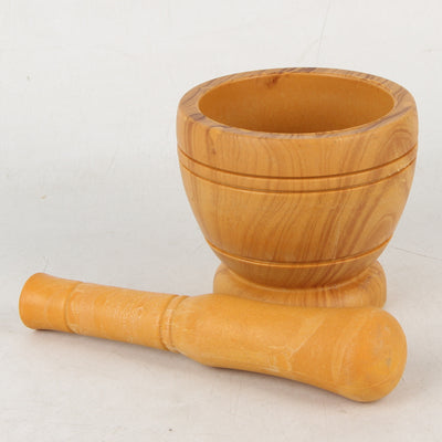 Mortero Manual de Ajo con Diseño de Madera - Herramienta de Cocina Profesional - Image 3