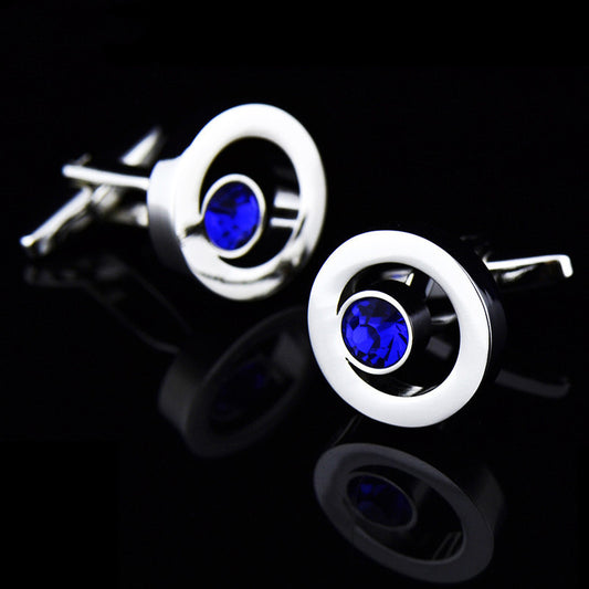 Gemelos de Camisa con Cristal Zirconia para Hombre