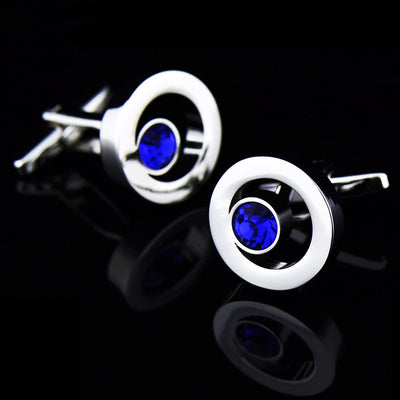 Gemelos de Camisa con Cristal Zirconia para Hombre