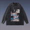 Camiseta Estampado Cartoon Urbano con Efecto Desgastado