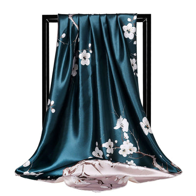 Pañoleta Cuadrada de Seda Simulada - Accesorio Versátil para Cualquier Estilo - Image 22