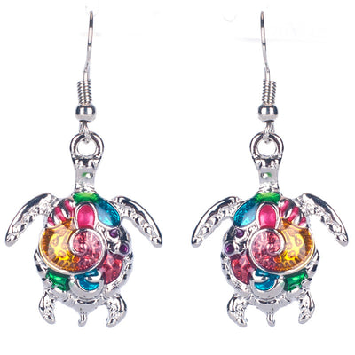 Conjunto de Collar y Aretes Tortuga Arcoíris - Image 8