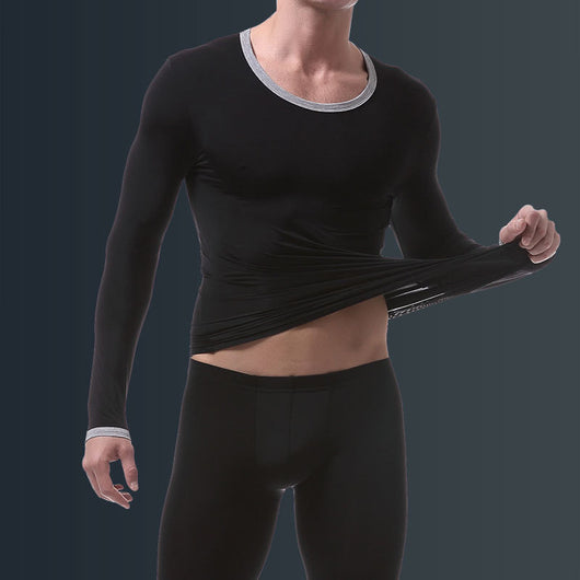 Conjunto de Ropa Térmica de Seda Helada para Hombre