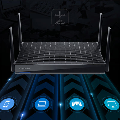 Router Mesh WiFi 6 LINKSYS Velop MR9600 AX6000 Dual-banda de Alto Rendimiento