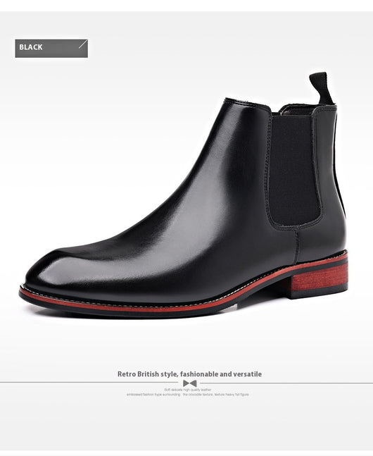 Botas Chelsea para Hombre Otoño Respirables Punta Afilada - Image 15